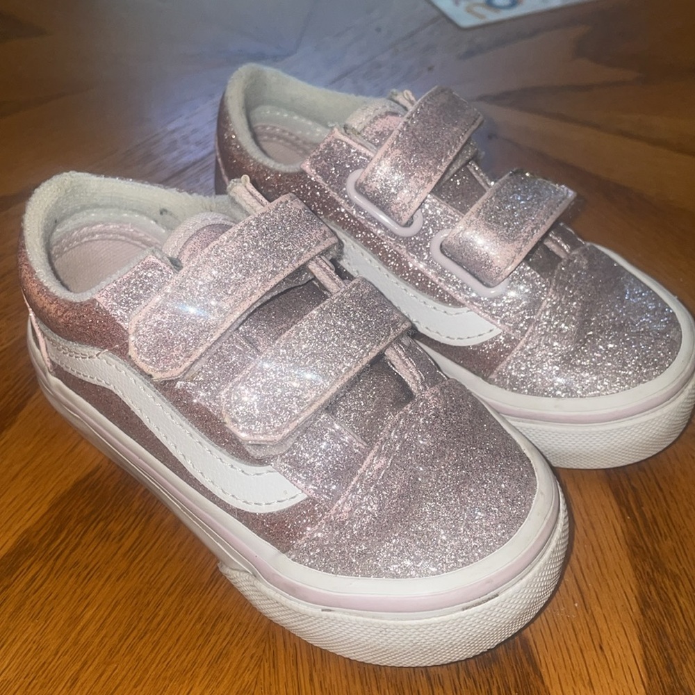 Vans Glittery Pink Kids Sneakers